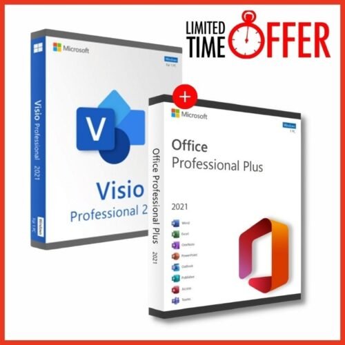 Microsoft Office 2021 Professional Plus & Microsoft Visio 2021 Lifetime