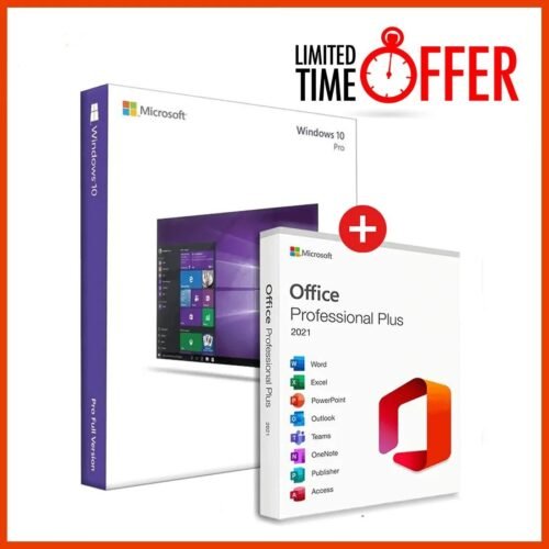 Microsoft Windows 10 Professional + Office 2021 Professional Plus (BUNDLE) – Product Key