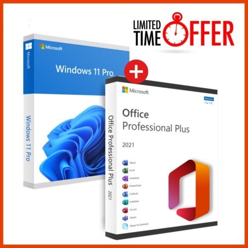 Microsoft Windows 11 Professional + Office 2021 Professional Plus (BUNDLE) – Product Key